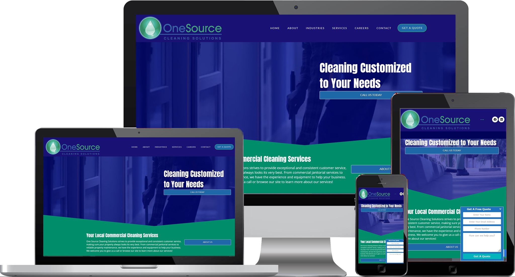 Cleaning Service Website Design – Houston, Tx